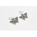Butterfly Silver 925 Earrings Womens Sterling Traditional Oxidized Handmade A796